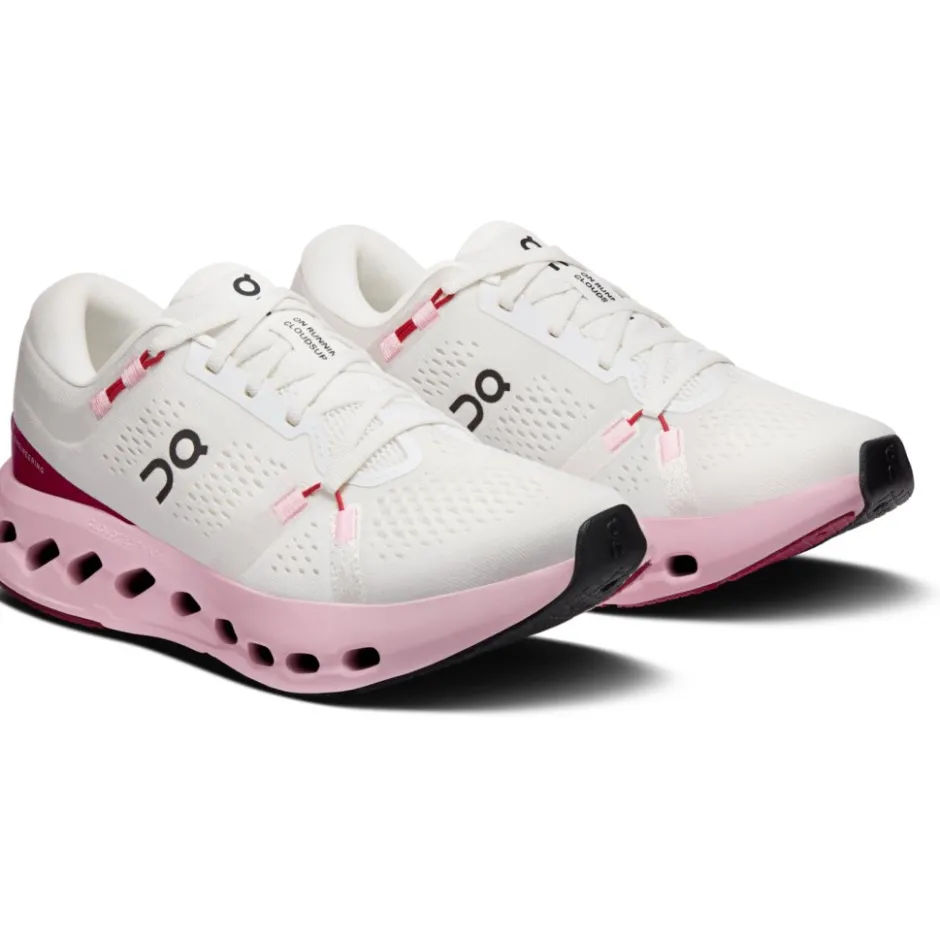 Hardloopschoenen Dames|Schoenen < On Running On Cloudsurfer 2 Dames Hardloopschoenen - Ivory | Peony