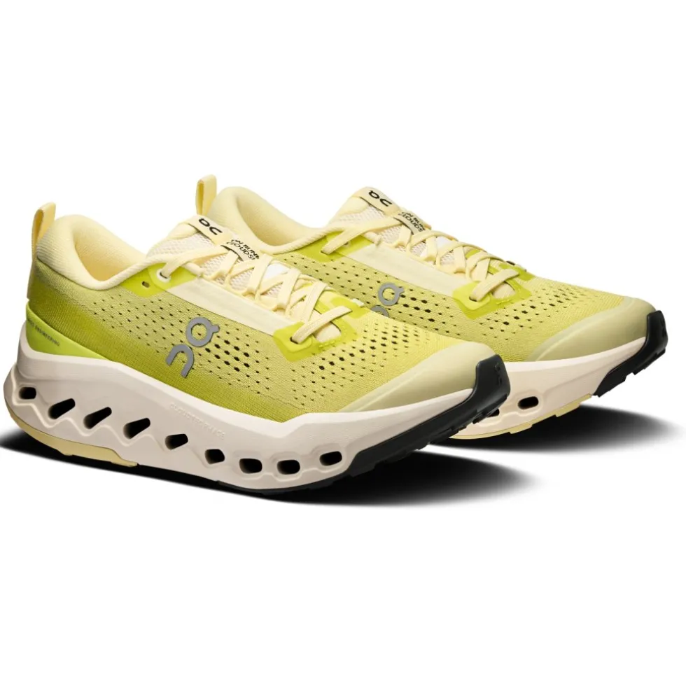 On Cloudsurfer 2 Trail Running Schoenen Dames - Ivory | Lime