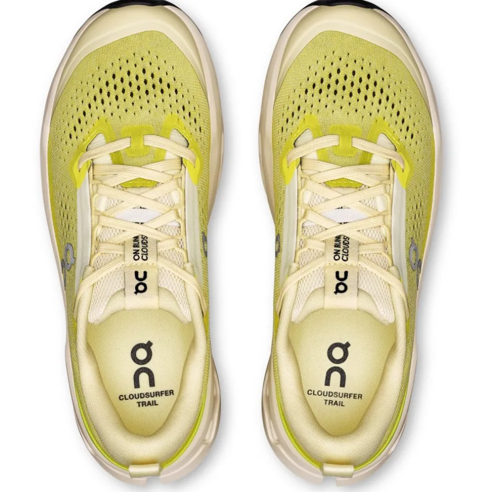 On Cloudsurfer 2 Trail Running Schoenen Dames - Ivory | Lime