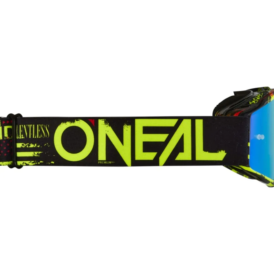 Brillen Kinderen < ONeal O'Neal B-10 Youth Bril Jongere - ATTACK V.24 black/neon yellow - radium blue