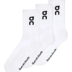 On Logo High Sokken Lang Unisex - 3-Pack - Wit