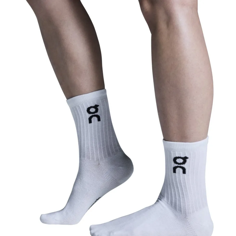 On Logo High Sokken Lang Unisex - 3-Pack - Wit