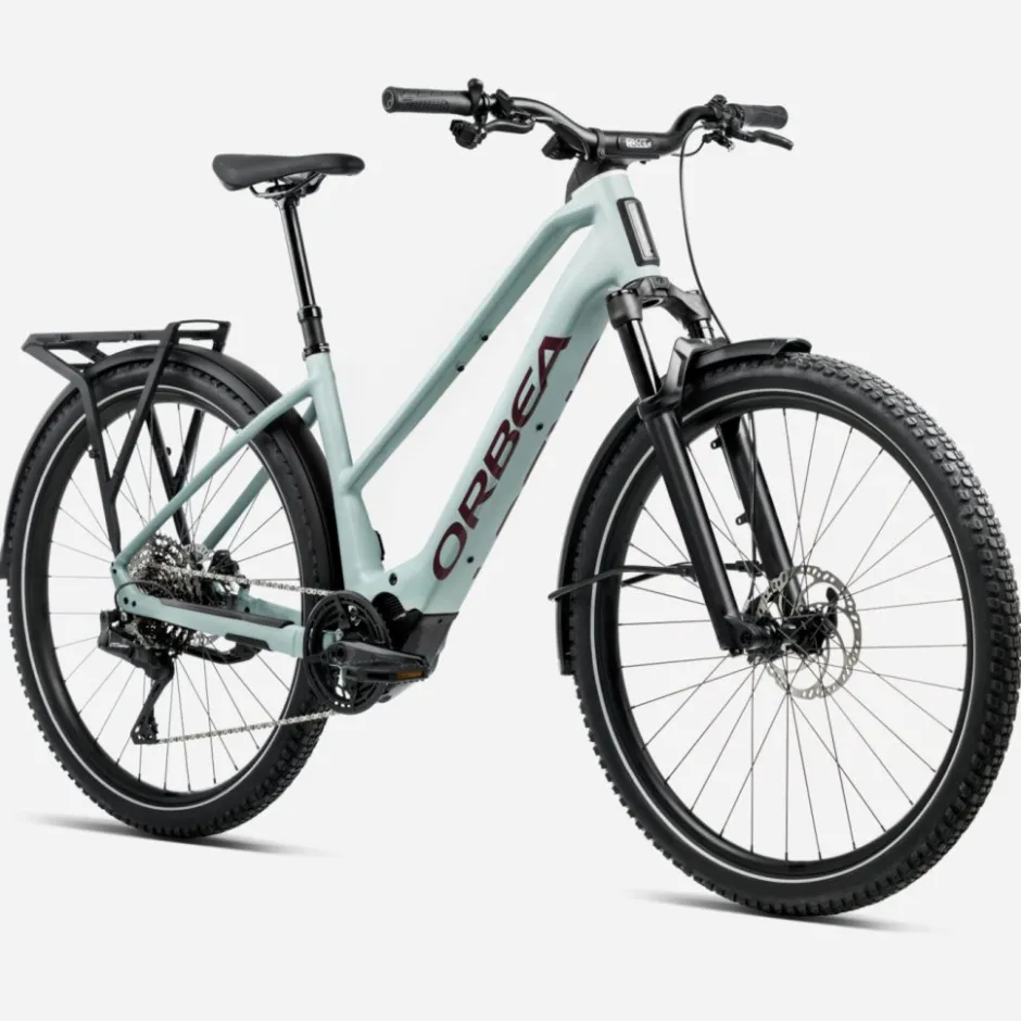Elektrische Fietsen|Urban E-Bikes < Orbea KEEN ADV 20 ID - Vrouwen elektriche city e-bike - 2026 - Blue tone (att) - Burgundy (glo)