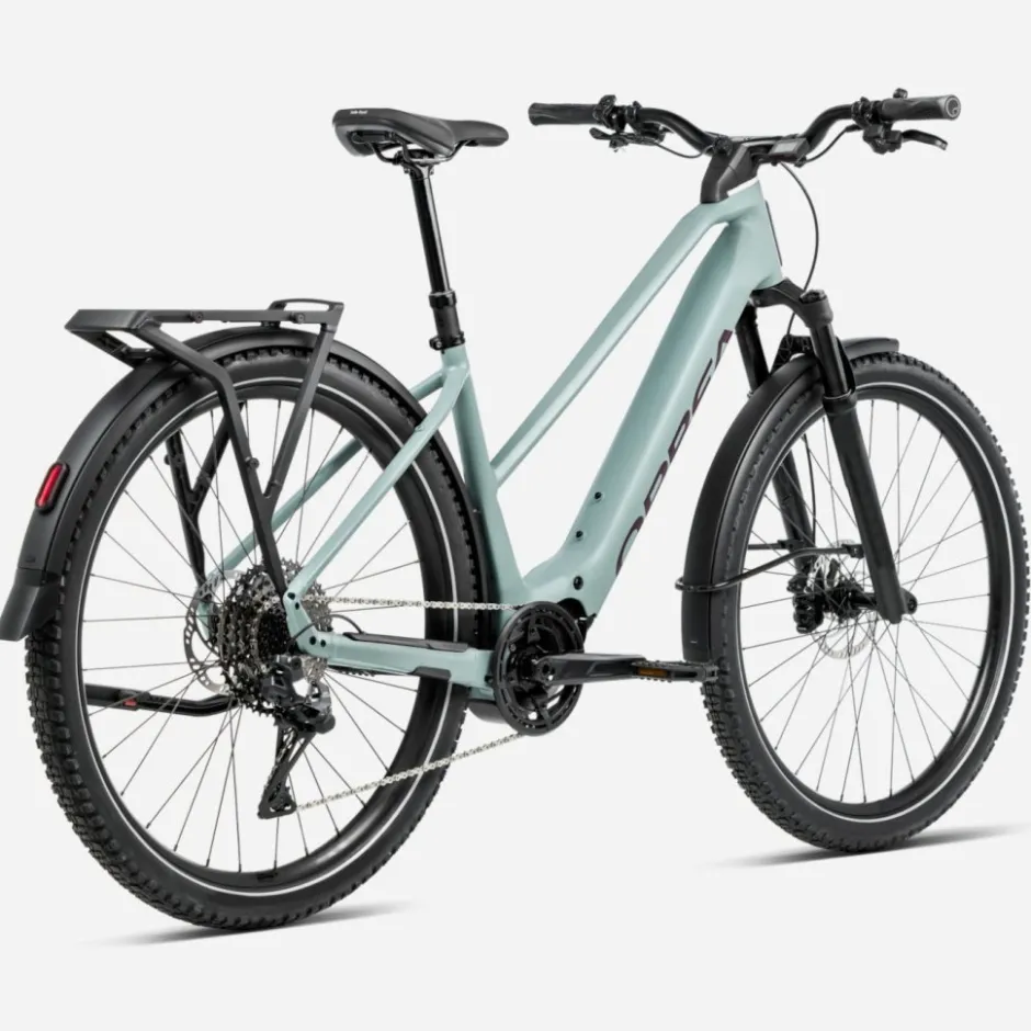 Elektrische Fietsen|Urban E-Bikes < Orbea KEEN ADV 20 ID - Vrouwen elektriche city e-bike - 2026 - Blue tone (att) - Burgundy (glo)