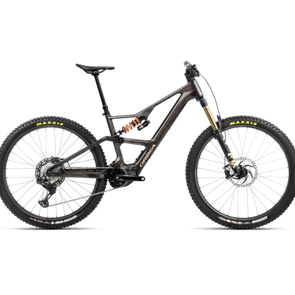 Orbea RISE LT M-TEAM - XT Di2 E-Mountainbike - 2025 - Cosmic Carbon - Golden Sand (gloss)
