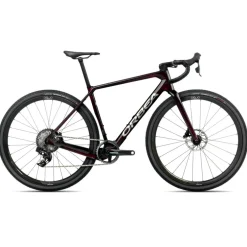 Orbea TERRA M21eTEAM 1X - Force AXS Carbon Gravel Bike - 2025 - Wine Red Carbon View (gloss)