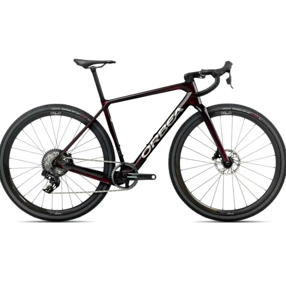 Orbea TERRA M21eTEAM 1X - Force AXS Carbon Gravel Bike - 2025 - Wine Red Carbon View (gloss)