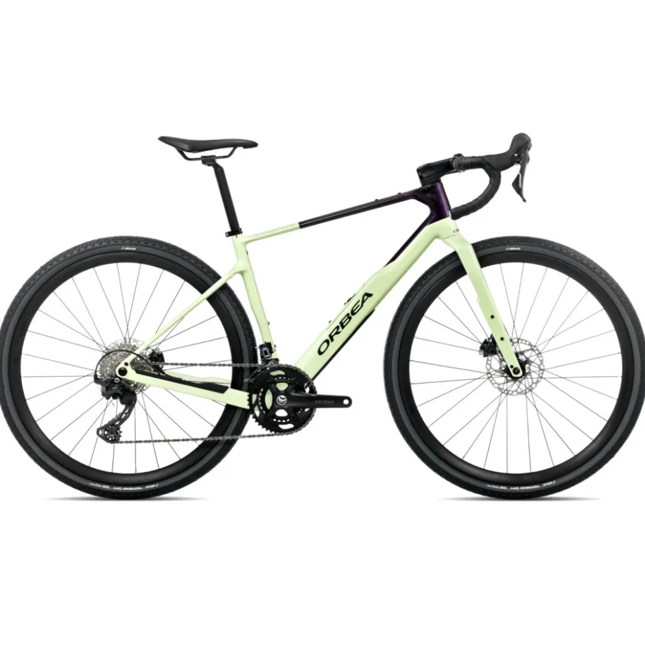 Gravelbikes Bikepacking < Orbea TERRA 30TEA - GRX RX820 Gravebike - 2026 - Acid Gu - Fantay Purpe Carbon (go)