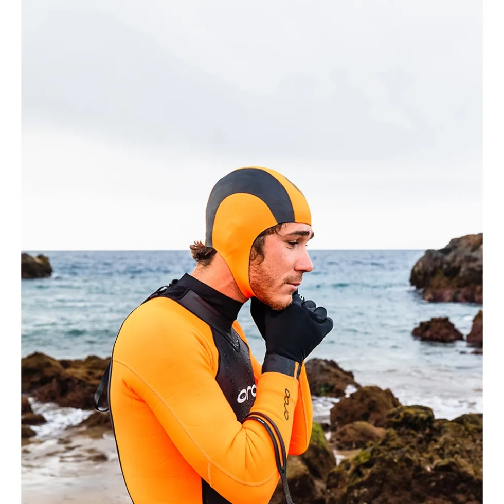 Orca Hi Vis Neopreen Badmuts - high vis orange