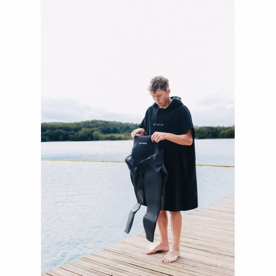 Zwemhulpmiddelen|Accessoires < Orca Katoen Badponcho - zwart