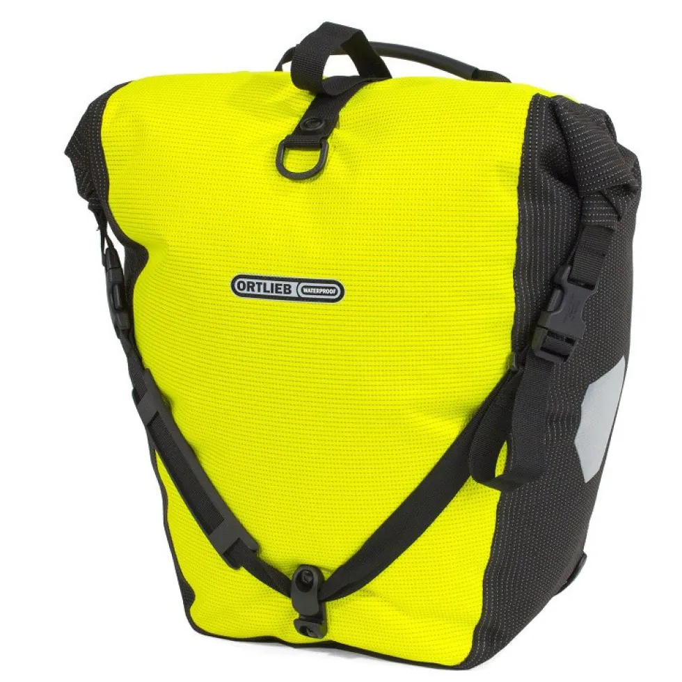 ORTLIEB Back-Roller High Visibility - QL2.1 Fietstas - 20L - neon yellow - black reflex