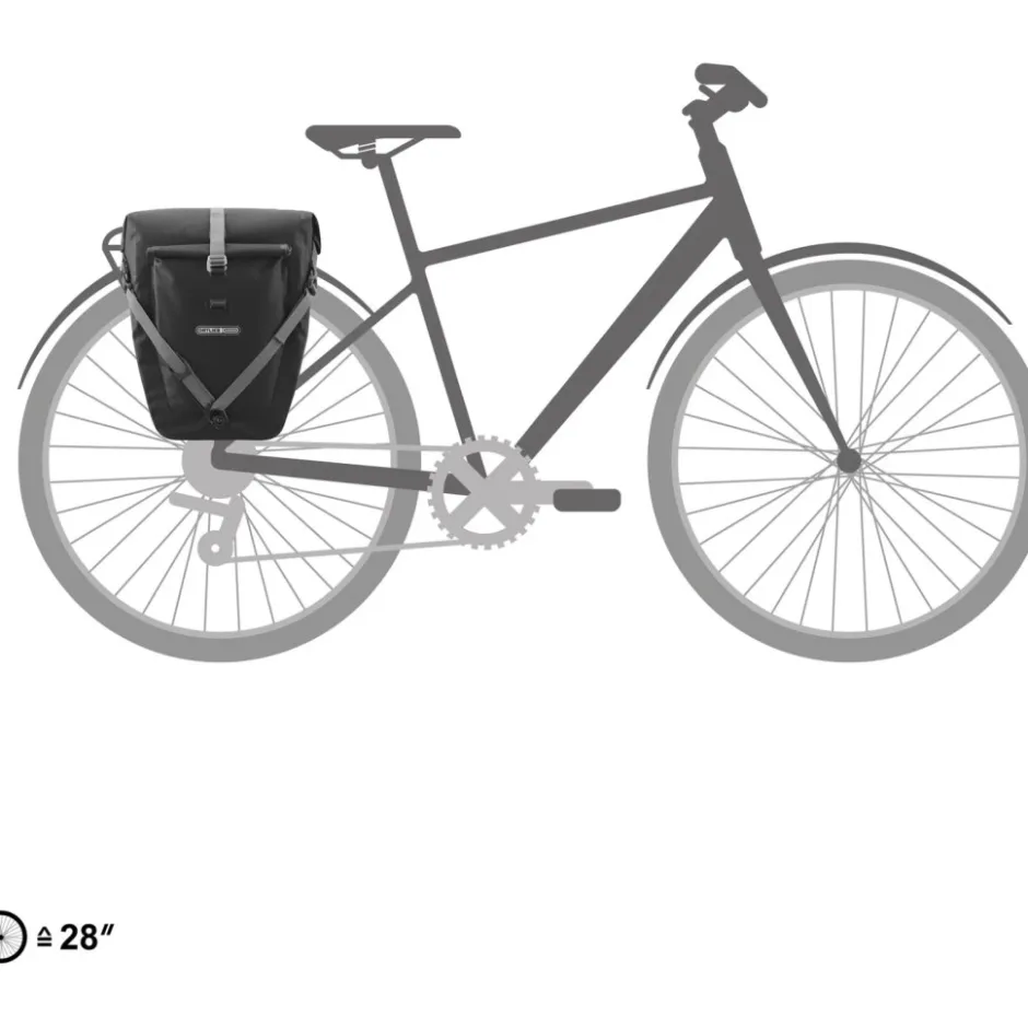 Bagagedragertassen < ORTLIEB Back-Roller Plus - QL2.2 Fietstas - 20+3L - zwart