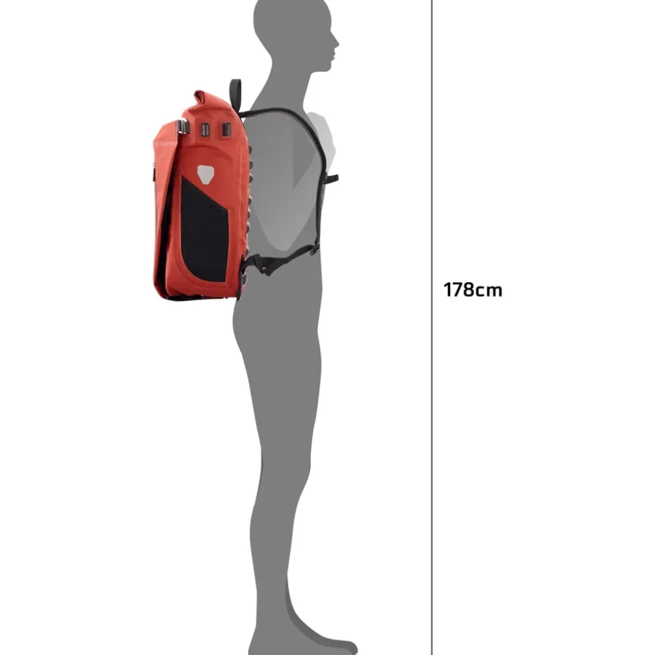 Bagagedragertassen < ORTLIEB Bagagetas / Rugzak QL2.2 - 26L - dark chili