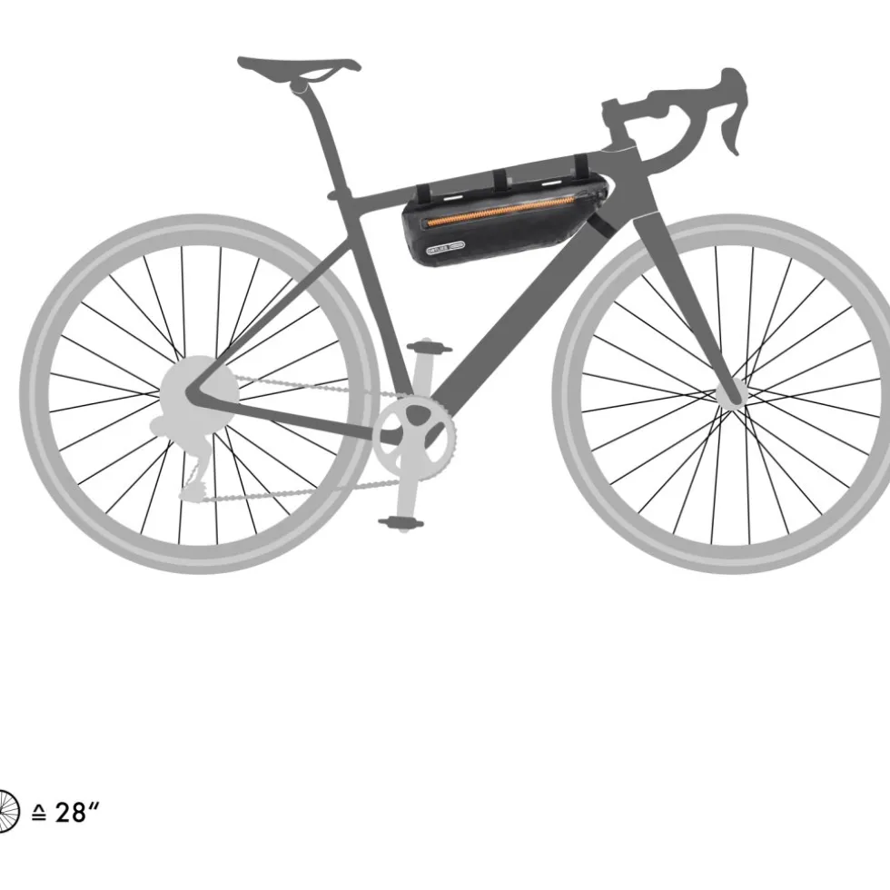 ORTLIEB Frame-Pack Toptube Frametas - 3L - zwart mat