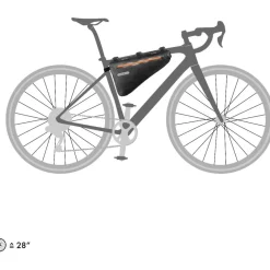 ORTLIEB Frametas - 4L - zwart mat