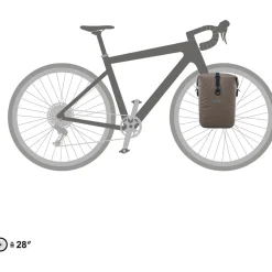 ORTLIEB Gravel-Pack Single - QL2.2 Bagagetas - 14.5L - dark sand