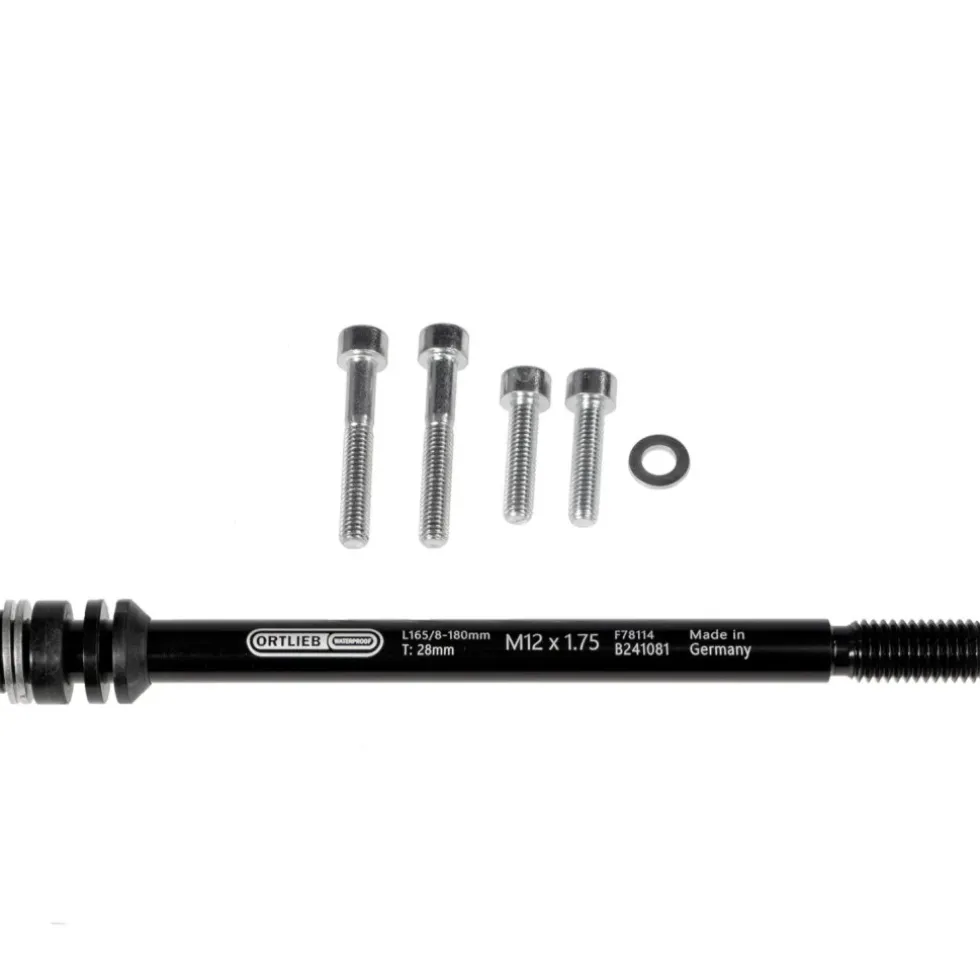 ORTLIEB Thru Axle M6-Connector Steekas Aansluiting - M12x1.75 - 165/8-180mm