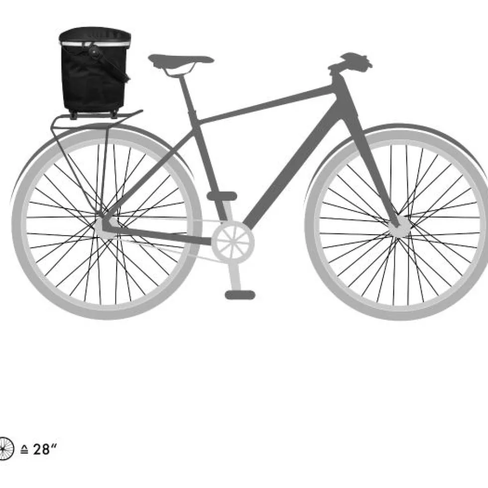 ORTLIEB Up-Town Rack City - Bagagedrager Fietsmand - 17.5L - zwart