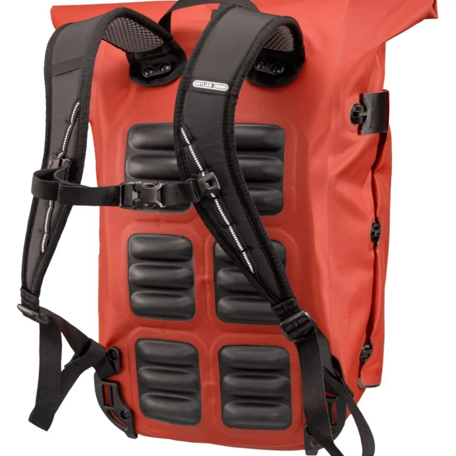 Bagagedragertassen < ORTLIEB Vario PS QL2.1 Fietstas / Rugzak - 26L - rooibos