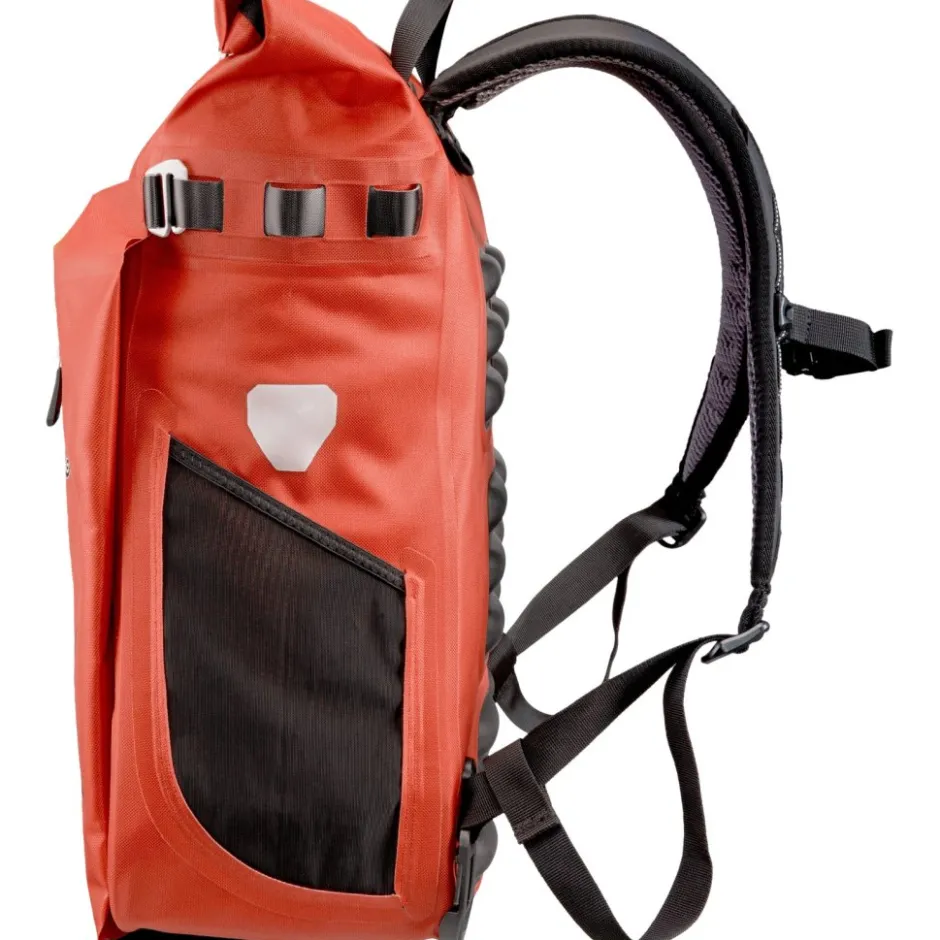 Bagagedragertassen < ORTLIEB Vario PS QL2.1 Fietstas / Rugzak - 26L - rooibos