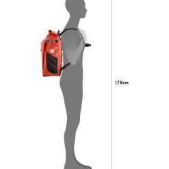 Bagagedragertassen < ORTLIEB Vario PS QL2.1 Fietstas / Rugzak - 26L - rooibos