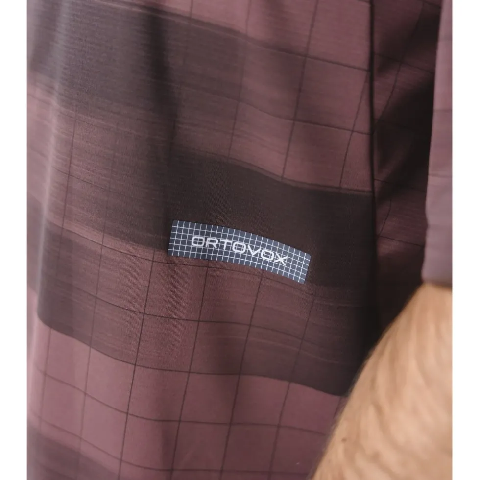 Ortovox Sequence Trail Heren-shirt met korte mouwen - dark linen