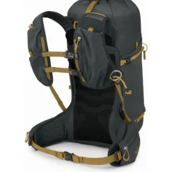 Rugzakken & Drinksystemen|Drinkrugzakken < Osprey Talon Velocity 30 Rugzak - L/XL - Dark Charcoal/Tumbleweed Yellow