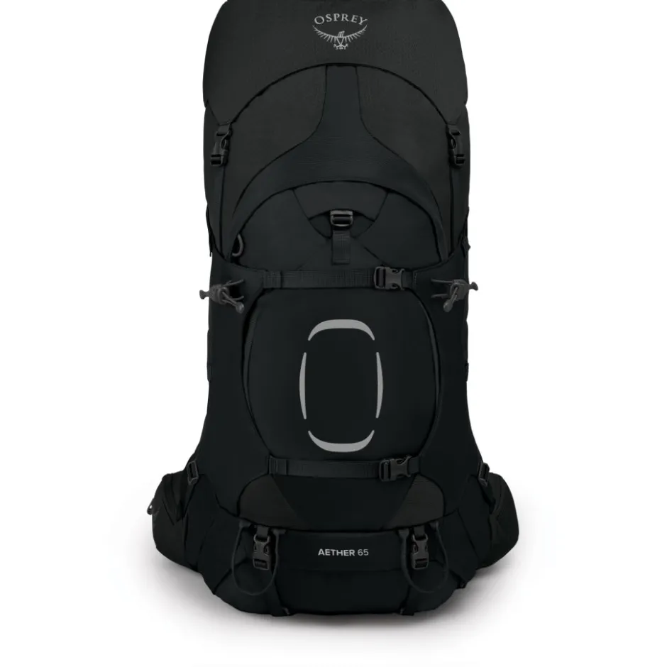 Rugzakken & Drinksystemen < Osprey Aether 65 Heren Rugzak - - Zwart