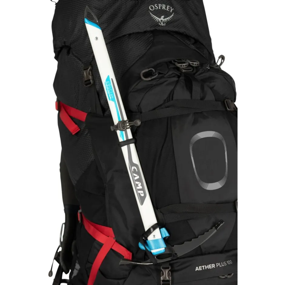 Rugzakken & Drinksystemen < Osprey Aether Plus 100 Rugzak - L/XL - Zwart