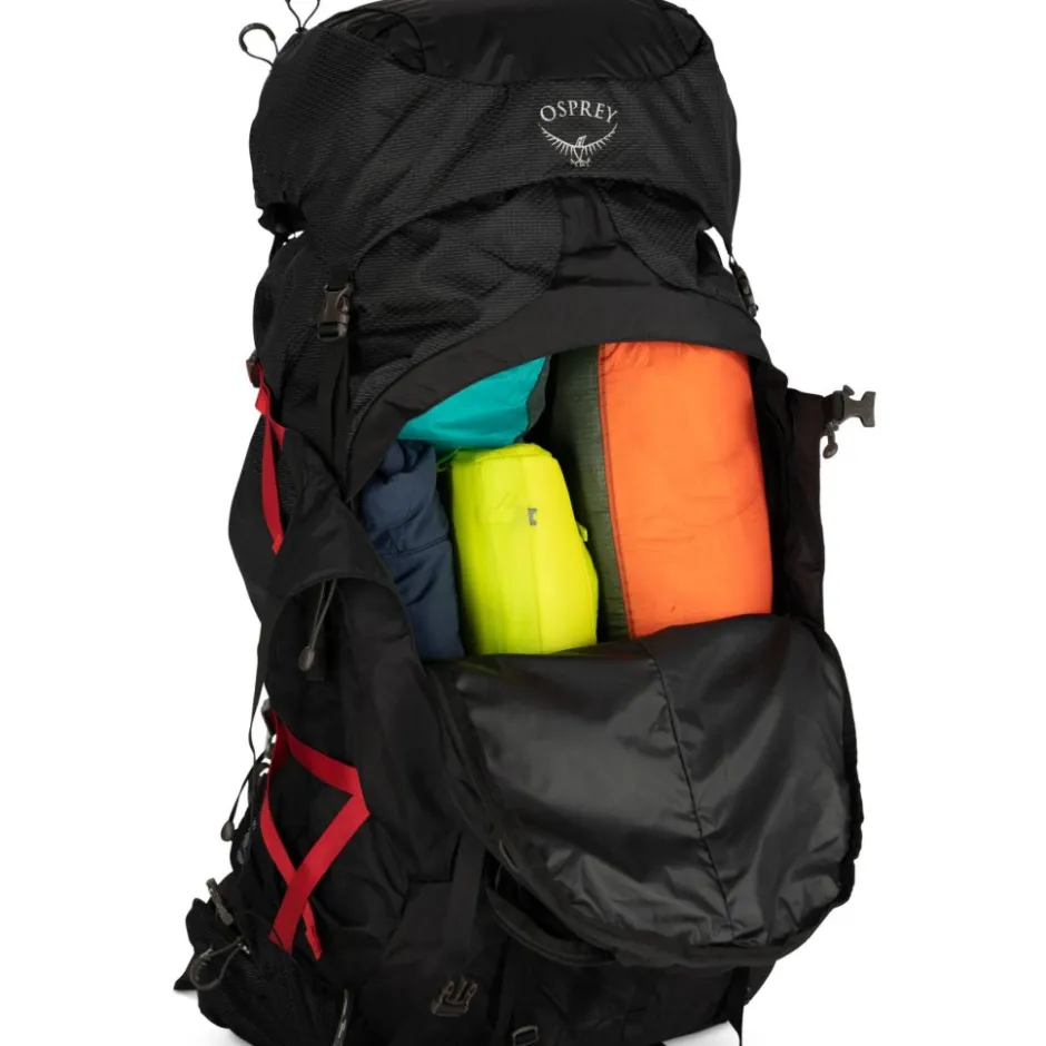 Rugzakken & Drinksystemen < Osprey Aether Plus 100 Rugzak - L/XL - Zwart