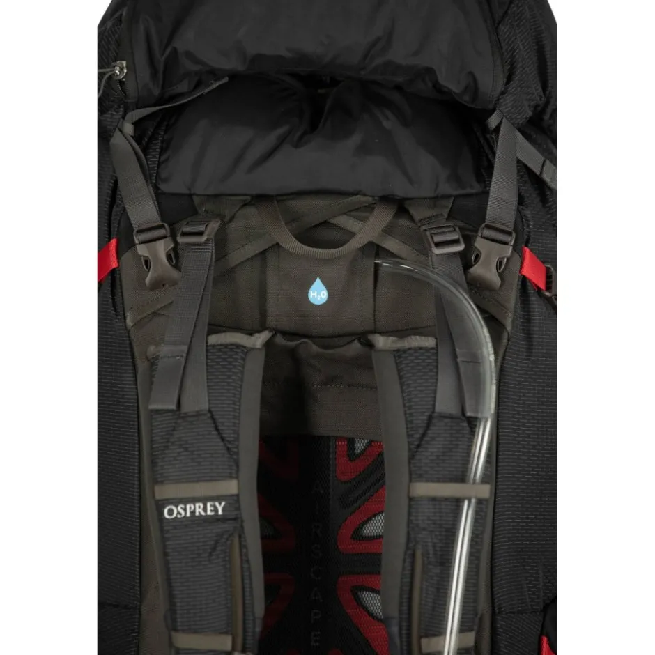 Rugzakken & Drinksystemen < Osprey Aether Plus 100 Rugzak - L/XL - Zwart