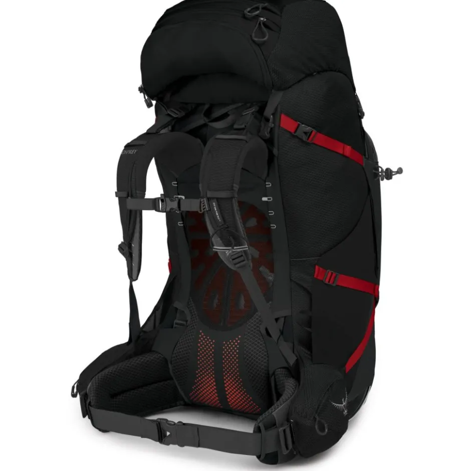Rugzakken & Drinksystemen < Osprey Aether Plus 100 Rugzak - L/XL - Zwart