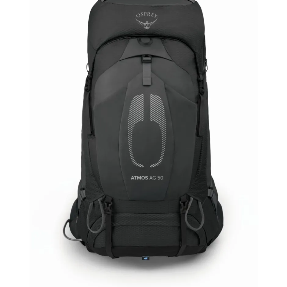 Rugzakken & Drinksystemen < Osprey Atmos AG 50 Rugzak - Black