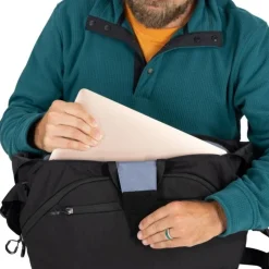 Messenger Bags En Schoudertassen < Osprey Metron 18 Messenger Bag - Black/Anchor Blue