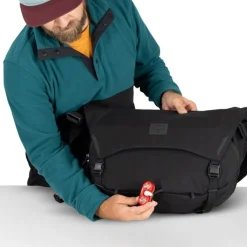 Messenger Bags En Schoudertassen < Osprey Metron 18 Messenger Bag - Black/Anchor Blue