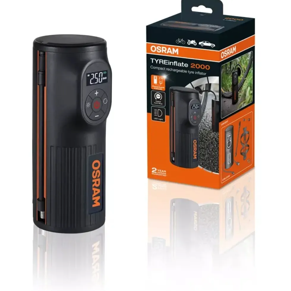 OSRAM TYREinflate 2000 Oplaadbare Digitale Bandenpomp