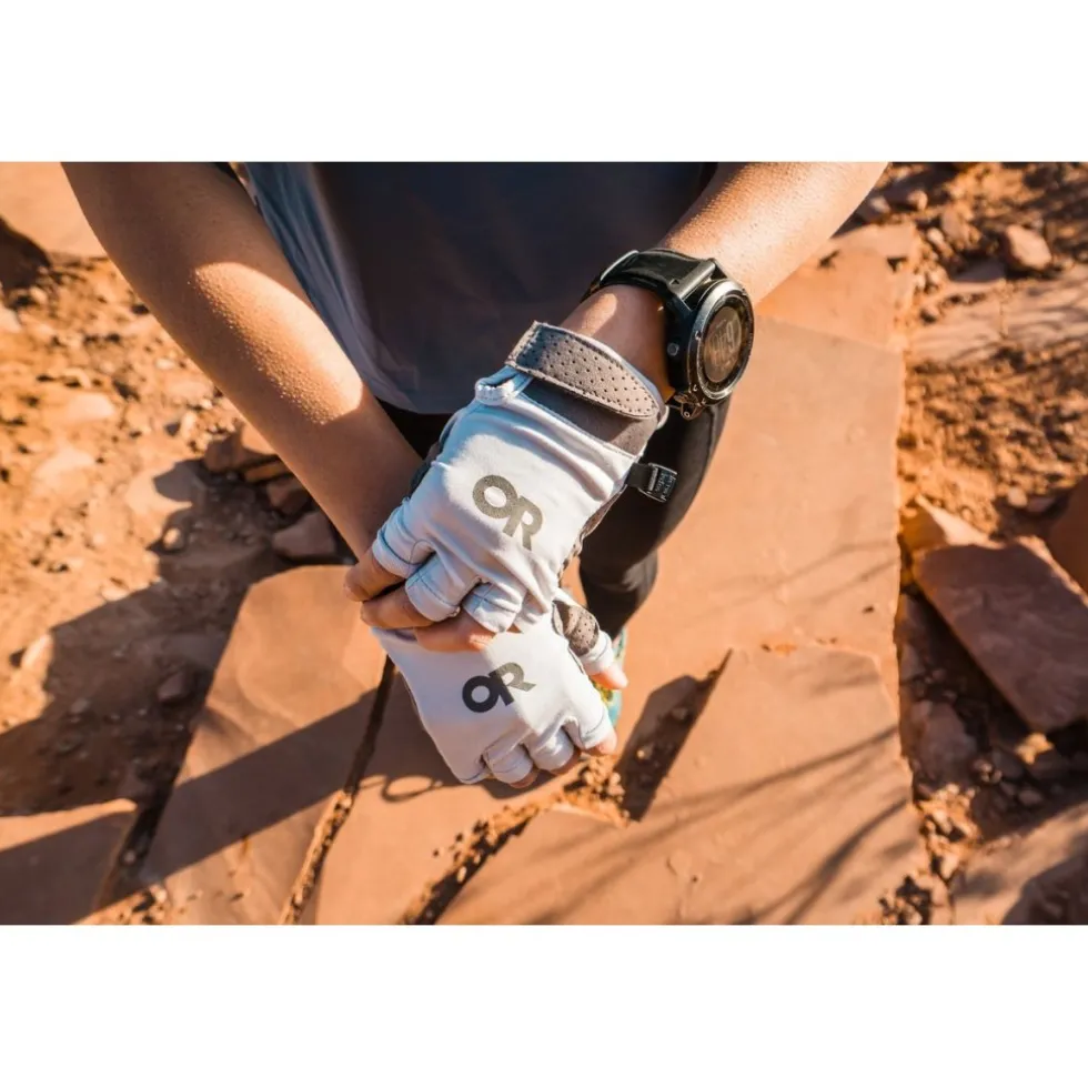 Outdoor Research ActiveIce Chroma Sun handschoenen met korte vingers - titanium grey