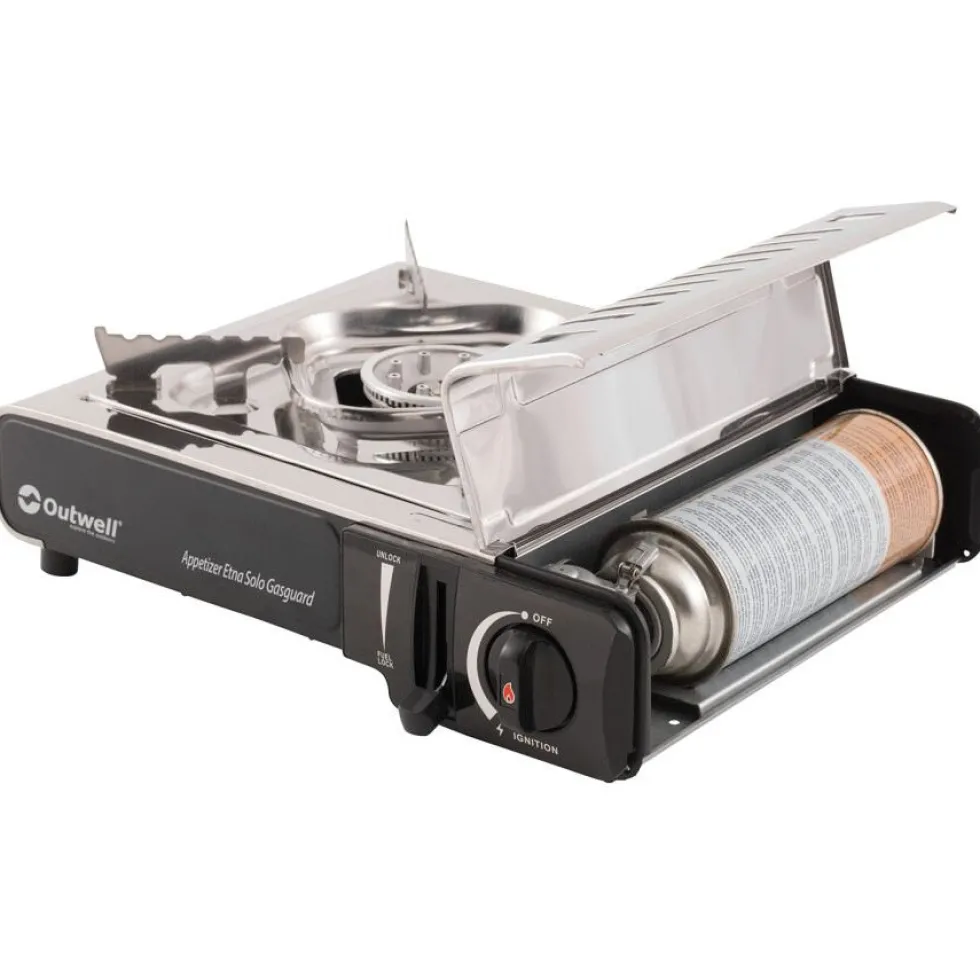 Outwell Appetizer Solo Gasguard Kampingkooker - zilvergrijs