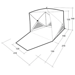 Tenten, Tarps & Hangmatten < Outwell Compton Strandtent - crèmewit
