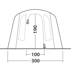 Outwell Sacramento 4 Air Tent - blauw
