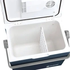 Campingservies & Bestek < Outwell ECOcool Lite Dark Blue Koelbox - 24L - 12V/230V - Blauw