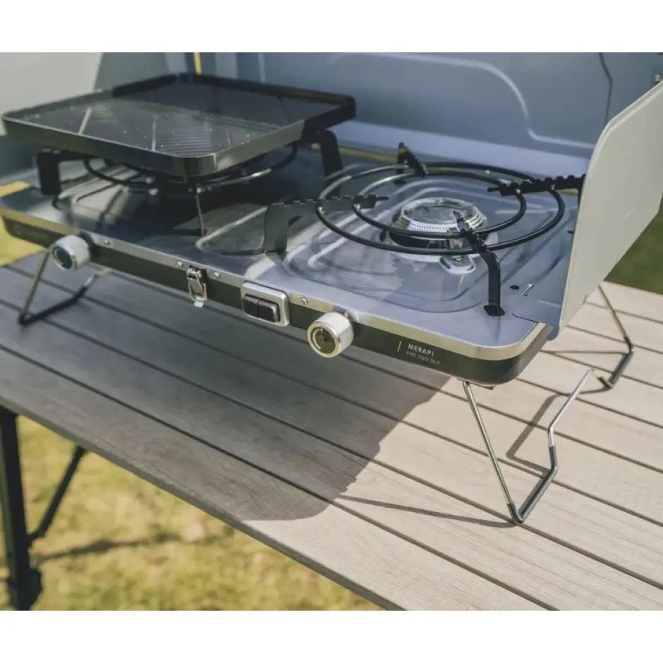 Kooktoestellen & Aanstekers < Outwell Merapi Pro Duo Deluxe Koker - zilvergrijs