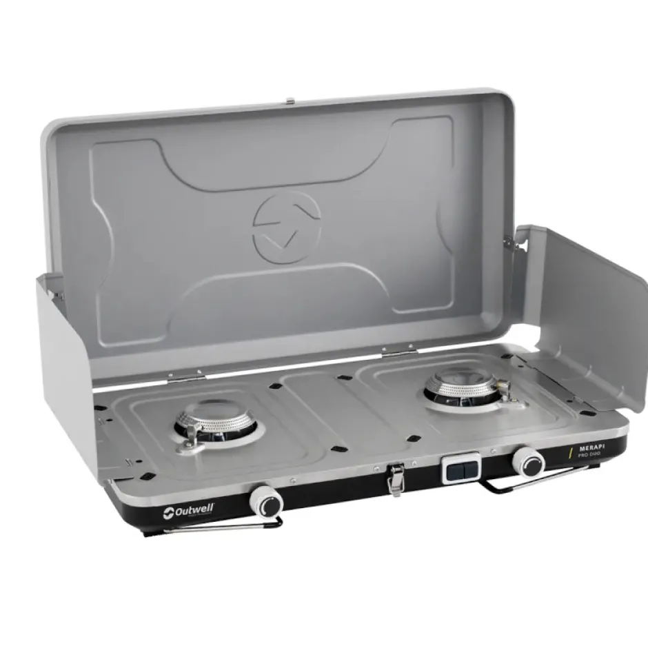 Kooktoestellen & Aanstekers < Outwell Merapi Pro Duo Deluxe Koker - zilvergrijs