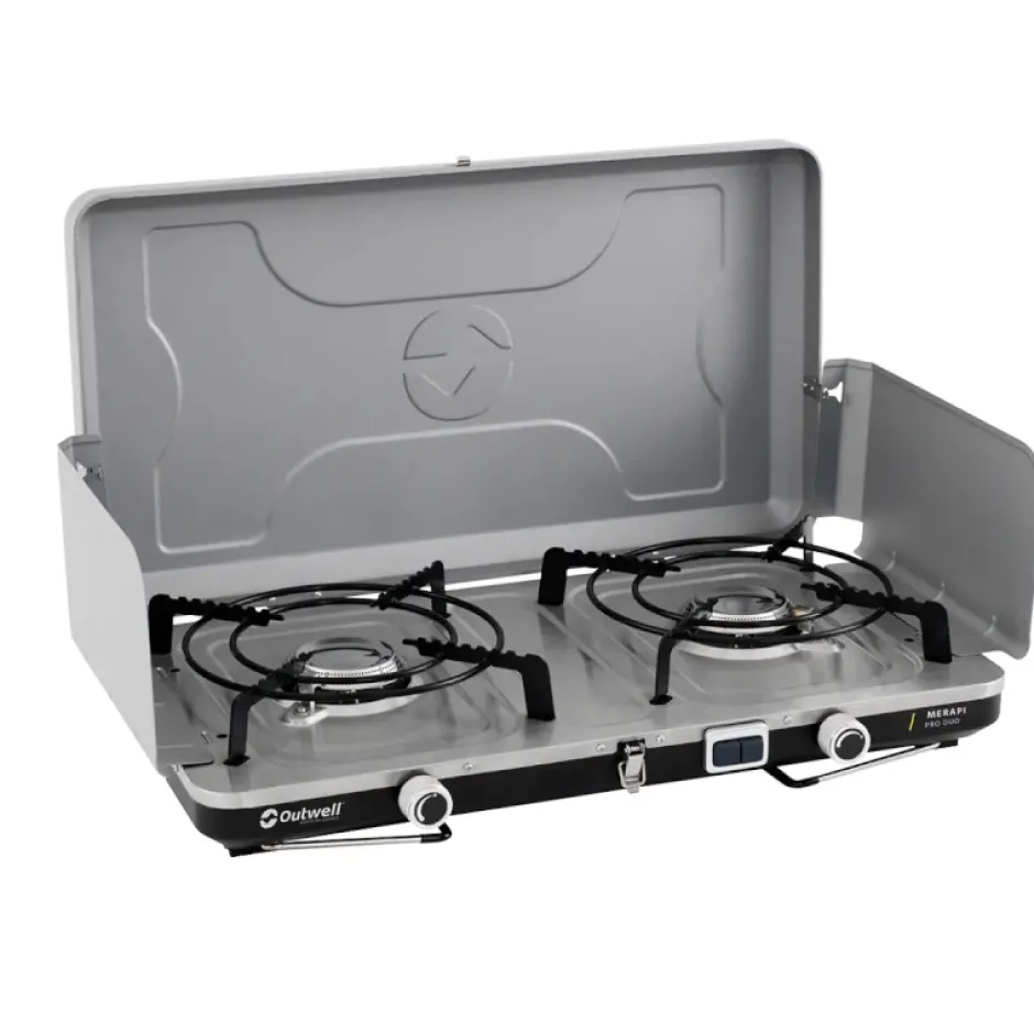Kooktoestellen & Aanstekers < Outwell Merapi Pro Duo Deluxe Koker - zilvergrijs