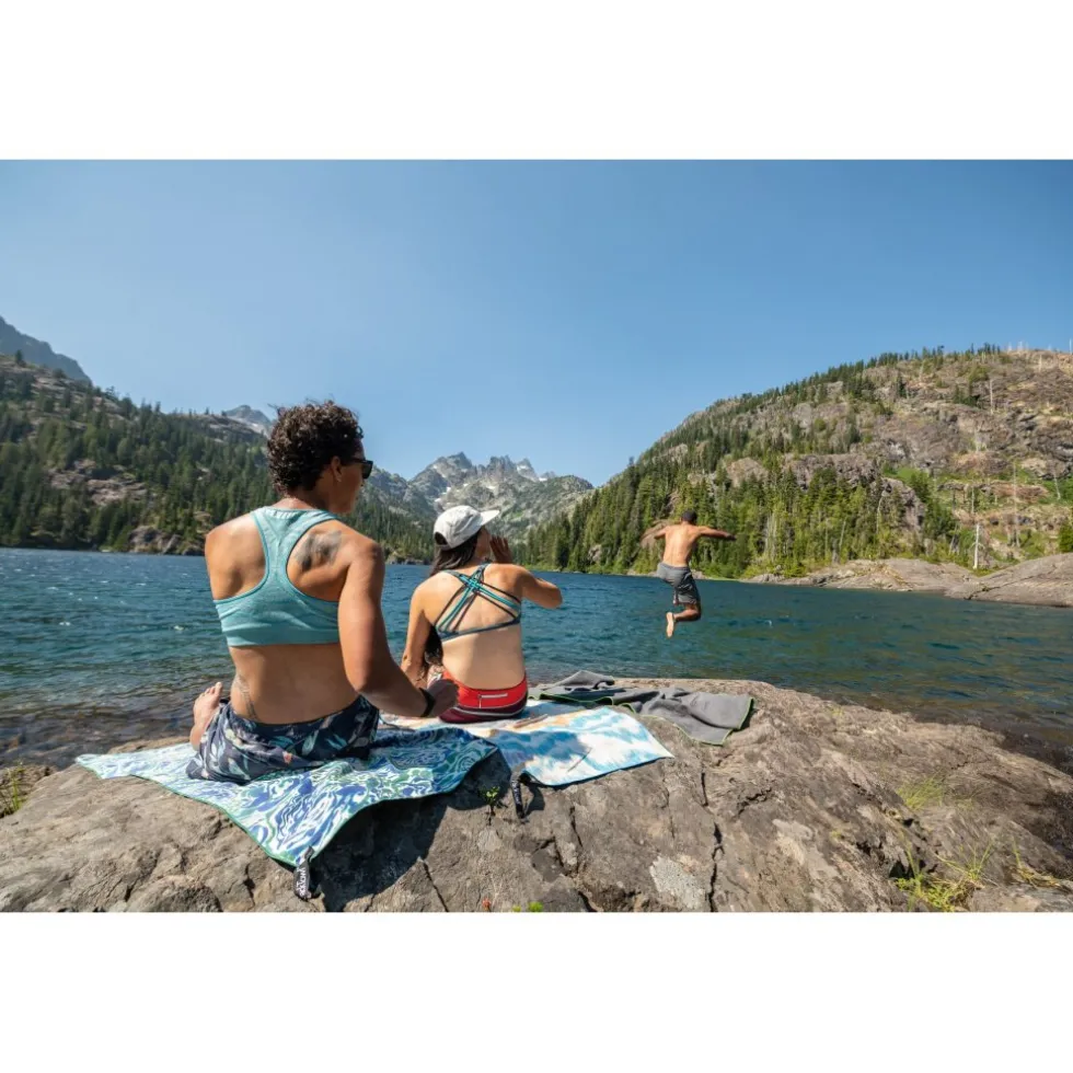 PackTowl Personal Beach Handdoek - lake blue