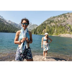PackTowl Personal Face Handdoek - lake blue