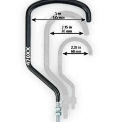 Park Tool 470XX Extra-Large Plafondhaak - zwart