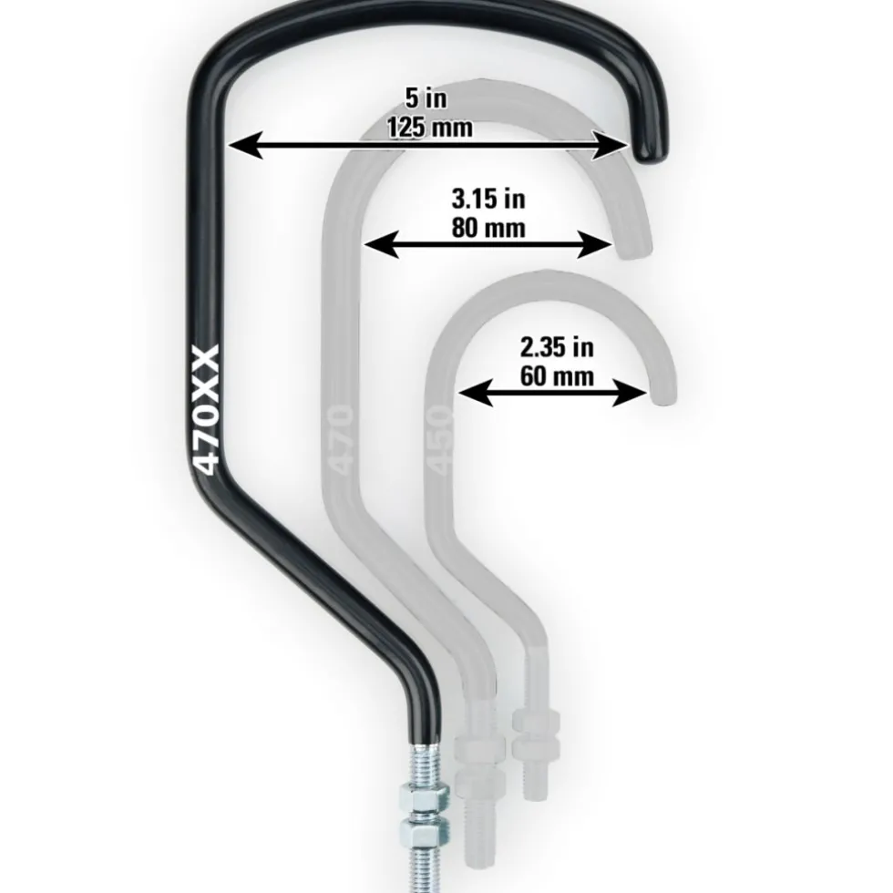 Park Tool 470XX Extra-Large Plafondhaak - zwart