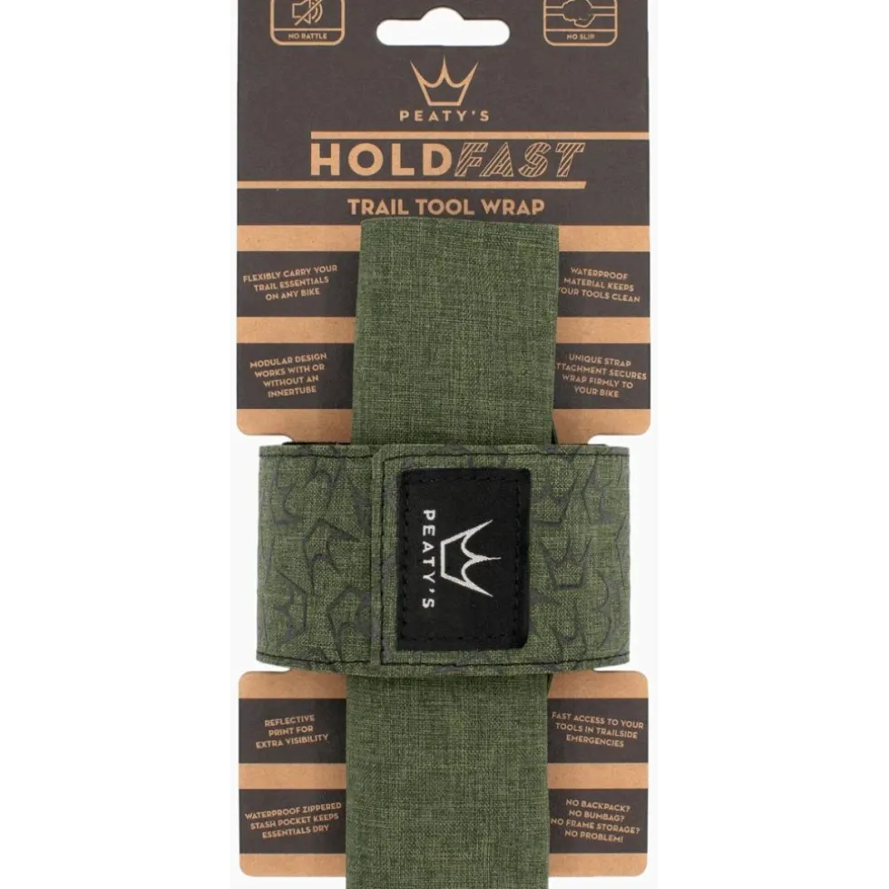 Peaty's HoldFast Trail Tool Wrap Gereedschapstas - moss green