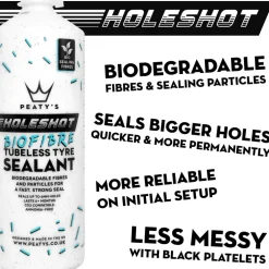 Peaty's Holeshot BioFibre Tubeless Tyre Sealant 1L